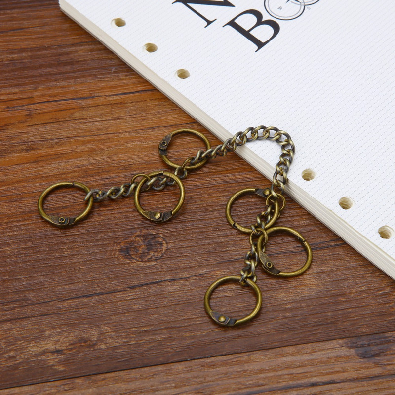 Retro metalni uvez za knjige sa šarkama za albume, isječci za albume, DIY foto aktivnosti, zvonasti lančić za uvez, dopisnice