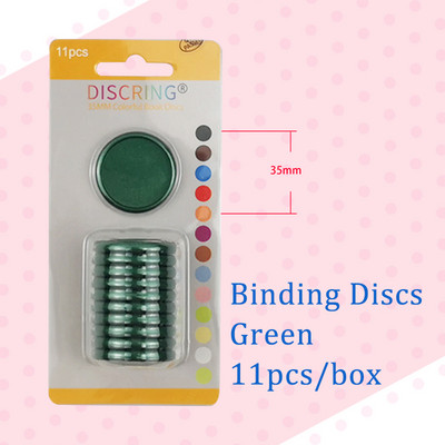 11 τμχ/κιβώτιο 35mm Δακτύλιοι βιβλιοδεσίας Σημειωματάριο τρύπας μανιταριών Δίσκοι βιβλιοδεσίας χαλαρών φύλλων DIY Δαχτυλίδι βιβλιοδεσίας 360 μοιρών Πτυσσόμενο προμήθειες γραφείου