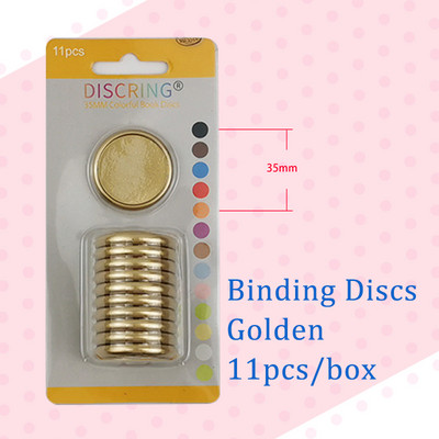 11 τμχ/κιβώτιο 35mm Δακτύλιοι βιβλιοδεσίας Σημειωματάριο τρύπας μανιταριών Δίσκοι βιβλιοδεσίας χαλαρών φύλλων DIY Δαχτυλίδι βιβλιοδεσίας 360 μοιρών Πτυσσόμενο προμήθειες γραφείου