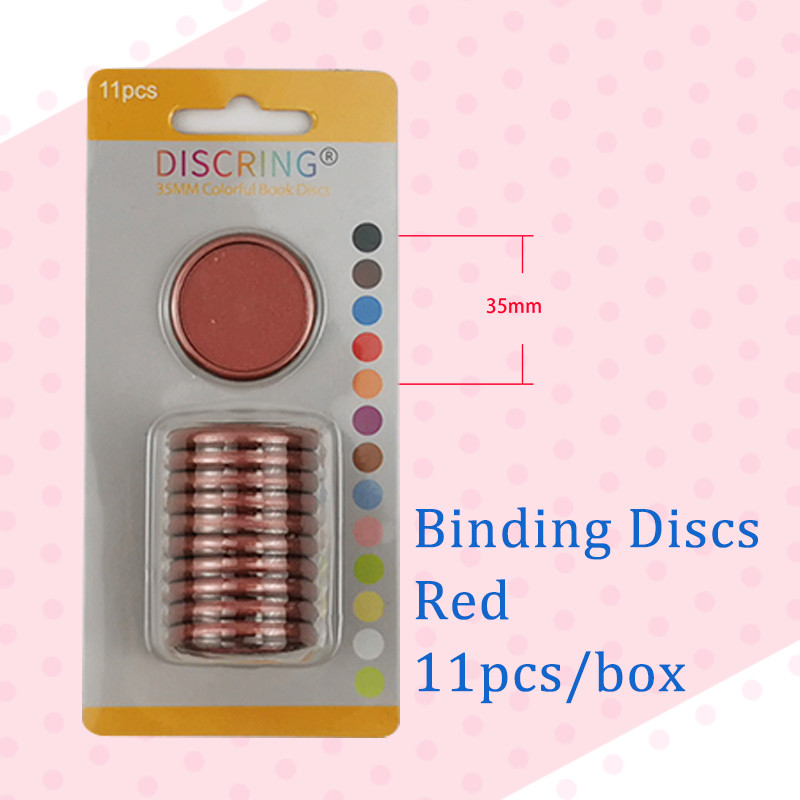 11 τμχ/κιβώτιο 35mm Δακτύλιοι βιβλιοδεσίας Σημειωματάριο τρύπας μανιταριών Δίσκοι βιβλιοδεσίας χαλαρών φύλλων DIY Δαχτυλίδι βιβλιοδεσίας 360 μοιρών Πτυσσόμενο προμήθειες γραφείου