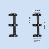 10 τμχ Πλαστικά Χαλαρά Φύλλα Βιβλιοδετικά Δαχτυλίδια Άλμπουμ Κλιπ λευκωμάτων Άλμπουμ φωτογραφιών χειροτεχνίας 3-τρύπες βιβλιοδεσία χαρτικά προμήθειες γραφείου
