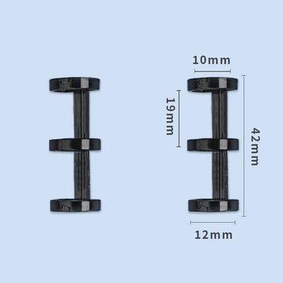 10 τμχ Πλαστικά Χαλαρά Φύλλα Βιβλιοδετικά Δαχτυλίδια Άλμπουμ Κλιπ λευκωμάτων Άλμπουμ φωτογραφιών χειροτεχνίας 3-τρύπες βιβλιοδεσία χαρτικά προμήθειες γραφείου