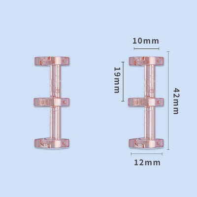 10 τμχ Πλαστικά Χαλαρά Φύλλα Βιβλιοδετικά Δαχτυλίδια Άλμπουμ Κλιπ λευκωμάτων Άλμπουμ φωτογραφιών χειροτεχνίας 3-τρύπες βιβλιοδεσία χαρτικά προμήθειες γραφείου
