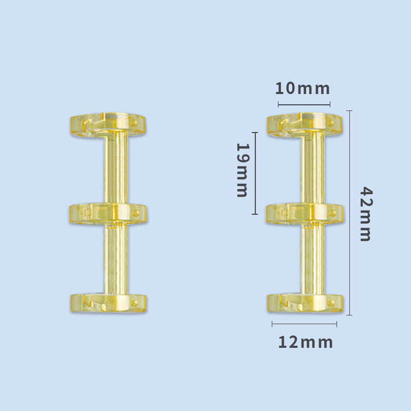 10 τμχ Πλαστικά Χαλαρά Φύλλα Βιβλιοδετικά Δαχτυλίδια Άλμπουμ Κλιπ λευκωμάτων Άλμπουμ φωτογραφιών χειροτεχνίας 3-τρύπες βιβλιοδεσία χαρτικά προμήθειες γραφείου