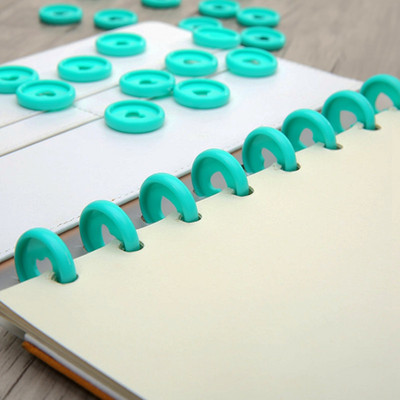 30 kom. Čvrsti prstenovi za vezivanje u obliku srca za bilježnice, 24 mm Diy Happy planer disk, rastresiti listići za vezivanje s gljivama za spomenare A20-S1