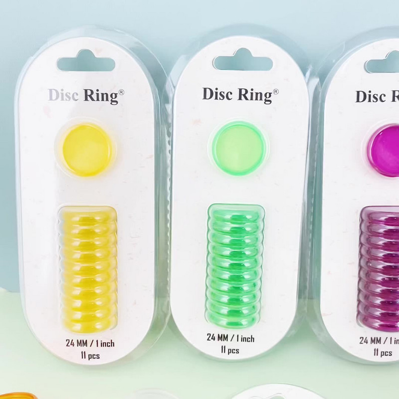 11 komada 24 mm 28 mm diskovi za uvezivanje za planer diskove Prsten za vezivanje s gljivama Discvezani rokovnik Plastični prsten za vezivanje za škrinju Disk za registrator