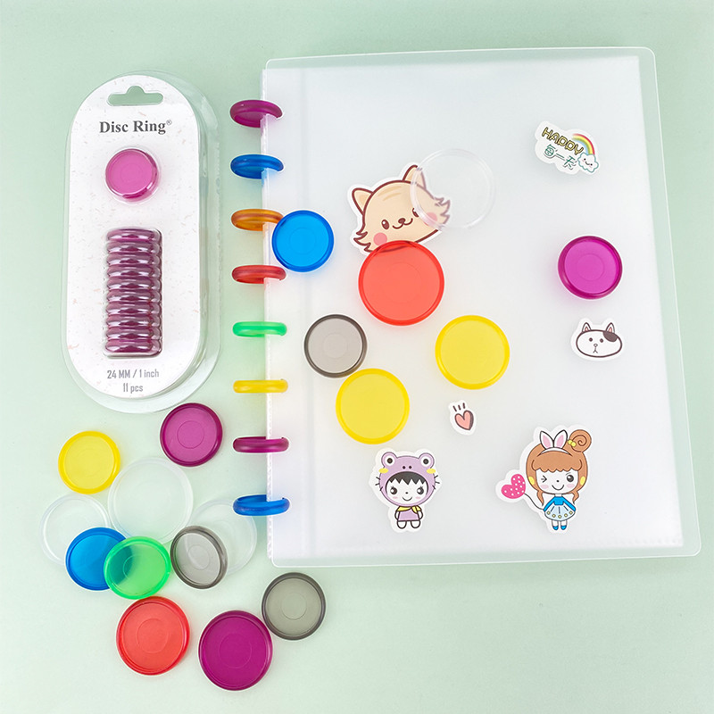 11 komada 24 mm 28 mm diskovi za uvezivanje za planer diskove Prsten za vezivanje s gljivama Discvezani rokovnik Plastični prsten za vezivanje za škrinju Disk za registrator