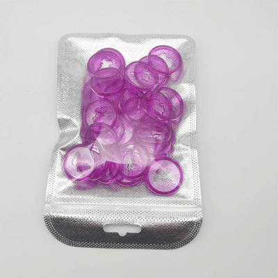 24Pcs/Lot Plastični prstenovi za uvezivanje 28MM Leptir labava kopča Prozirna kopča Rupa u obliku gljive Disk za uvez u bilježnicu