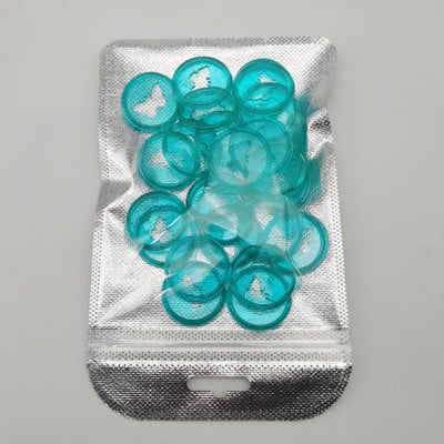 24Pcs/Lot Plastični prstenovi za uvezivanje 28MM Leptir labava kopča Prozirna kopča Rupa u obliku gljive Disk za uvez u bilježnicu