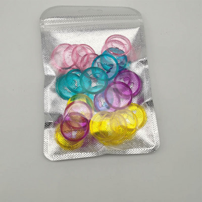 24Pcs/Lot Plastični prstenovi za uvezivanje 28MM Leptir labava kopča Prozirna kopča Rupa u obliku gljive Disk za uvez u bilježnicu