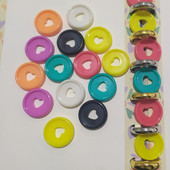 12 buc. 23 MM cataramă de legare pentru notebook disc ciupercă legare notepad din plastic cu frunze libere cataramă de disc din plastic inel agrafă pentru hârtie