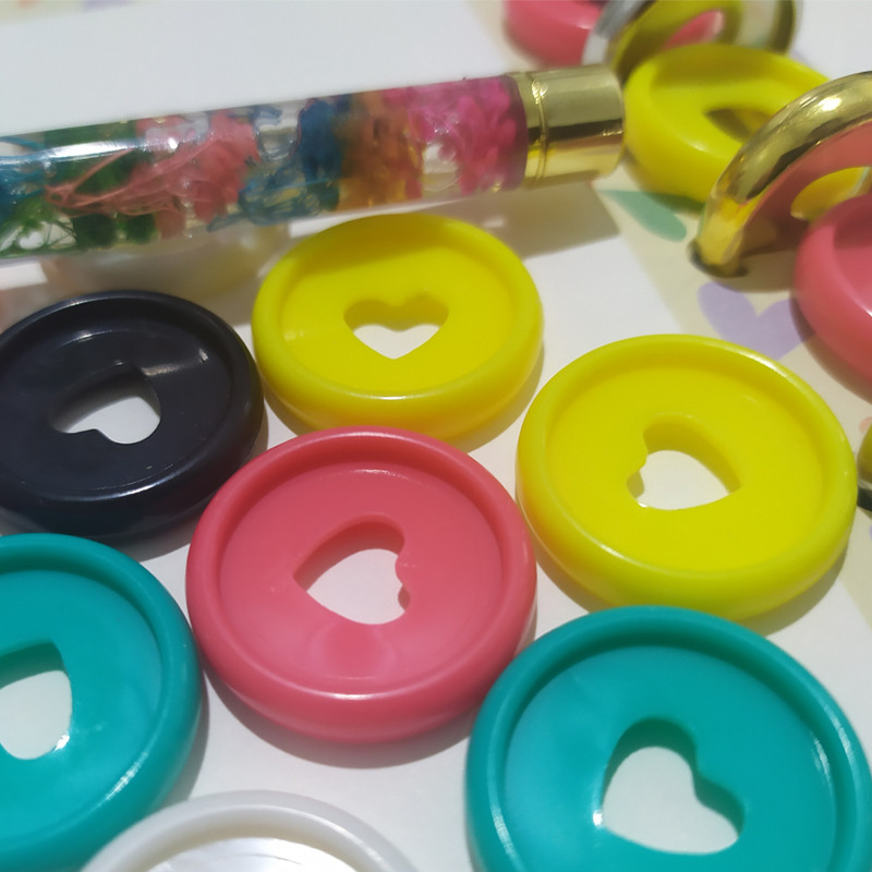 12 buc. 23 MM cataramă de legare pentru notebook disc ciupercă legare notepad din plastic cu frunze libere cataramă de disc din plastic inel agrafă pentru hârtie