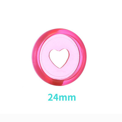 Plastični prstenovi za uvezivanje 30PCS24MM rupa u obliku gljive ljubavni gumb za uvezivanje slobodnih listova DIY gumb za uvezivanje prstenova za knjige sa slobodnim uvezima