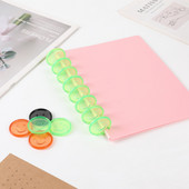 11 komada 35 mm plastičnih gljiva za vezivanje, dodaci za prijenosna računala Diskovi za vezivanje s slobodnim listovima, plastični prstenovi za diskove, planeri za uvez, prstenovi