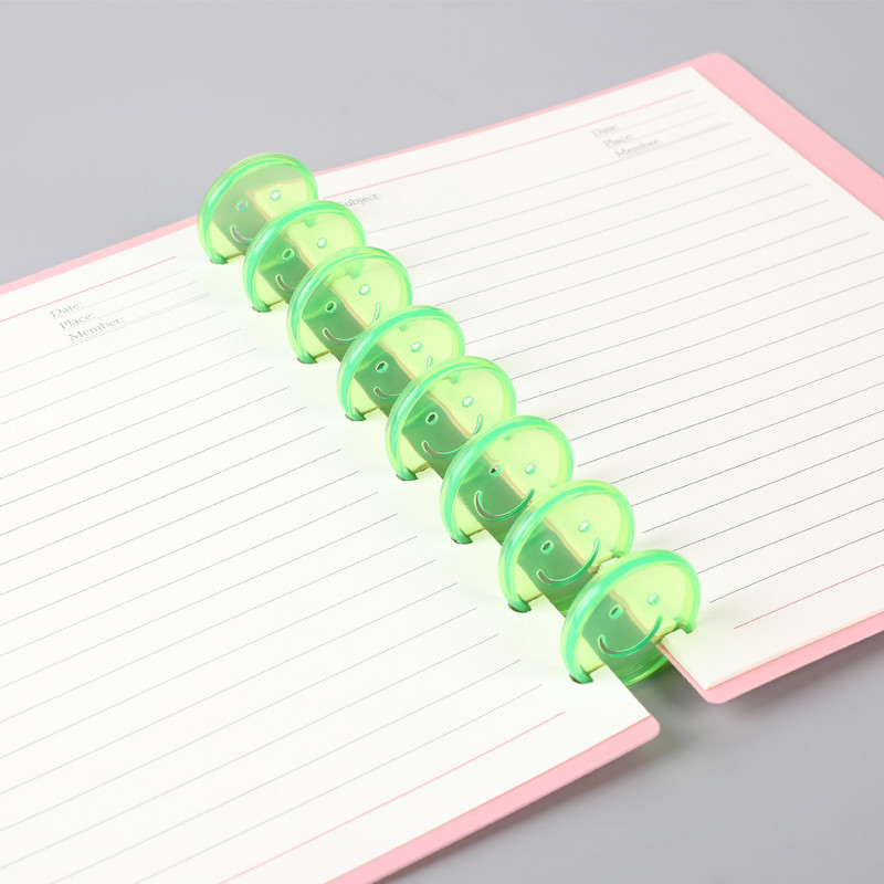 11 komada 35 mm plastičnih gljiva za vezivanje, dodaci za prijenosna računala Diskovi za vezivanje s slobodnim listovima, plastični prstenovi za diskove, planeri za uvez, prstenovi