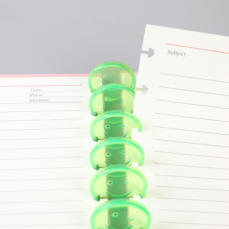11 komada 35 mm plastičnih gljiva za vezivanje, dodaci za prijenosna računala Diskovi za vezivanje s slobodnim listovima, plastični prstenovi za diskove, planeri za uvez, prstenovi