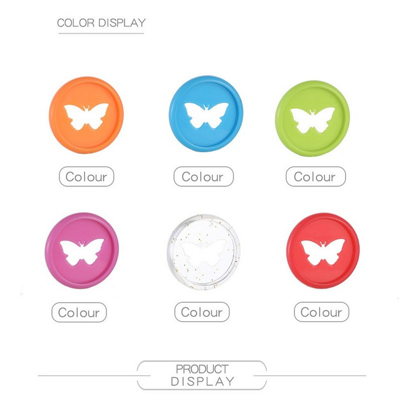 12 ΤΕΜ. Πολύχρωμος δίσκος βιβλιοδεσίας πεταλούδας Κουμπί μανιτάρι με τρύπα για σημειωματάριο Πηνίο χαλαρού φύλλου Πλαστικός δίσκος βιβλιοδεσίας 360 μοιρών