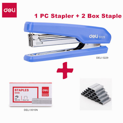 DELI Stapler 10 # Издръжлив телбод с метална основа 0229 канцеларски материали офис консумативи скоби офис аксесоари