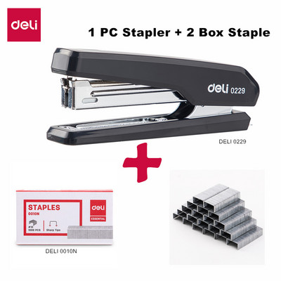 DELI Stapler 10 # Издръжлив телбод с метална основа 0229 канцеларски материали офис консумативи скоби офис аксесоари