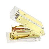 Μίνι διαφανές χρυσό συρραπτικό γραφείου για το σπίτι Σχολικό δέσιμο προμήθειες Kawaii Μικρό συρραπτικό Εξαιρετικό φορητό συρραπτικό χαρτικά