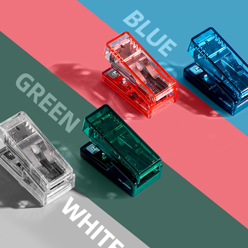 Prozirna klamerica i 640 komada 24/6 klamerica set mini veličine Ugovorni vezivo u boji Uredski alati za uvez Školski pribor A6777