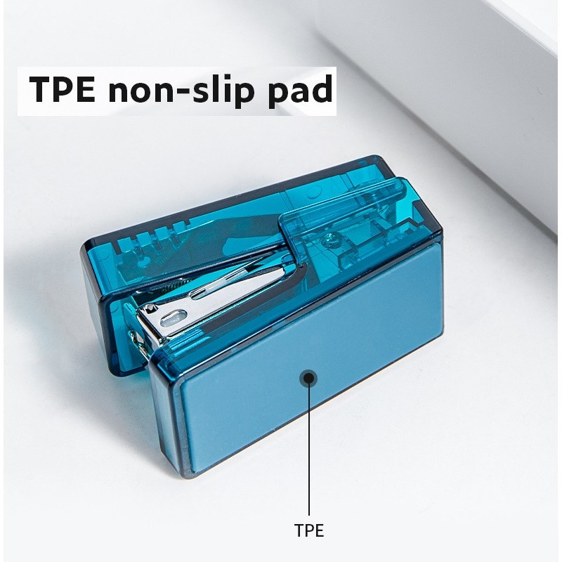 Prozirna klamerica i 640 komada 24/6 klamerica set mini veličine Ugovorni vezivo u boji Uredski alati za uvez Školski pribor A6777