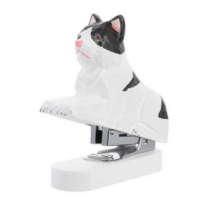 Συρραπτικό Μίνι Γραφείο Γάτα Αξεσουάρ Ξύλινα χαρτικά Φορητό Γραφείο κινουμένων σχεδίων Ζώο Φοιτητής Επιτραπέζιο Σχολείο Επιτραπέζιο Παιδικό Σπίτι 3D