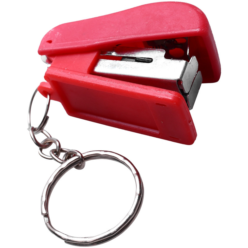 1 бр. Мини телбод Пластмасов комплект канцеларски материали Kawaii телбод Хартия Офис аксесоари Сладък многоцветен телбод