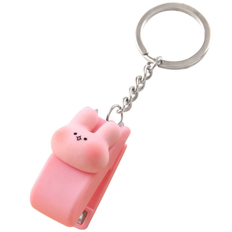 Nešiojami animacinių filmų mini segtuvai Popierinis segtuvas Kanceliarinės prekės Studentų biuro kabės Įrišimo įrankis Trimito segiklis su raktų pakabuku