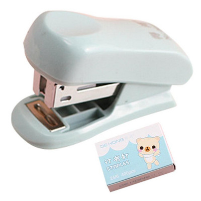 Μίνι συρραπτικό με συρραπτικά χειρός για το γραφείο Το μίνι συρραπτικό περιλαμβάνει ενσωματωμένο εξάρτημα αφαίρεσης συρραπτικών & συρραπτικό 400 τμχ για το σπίτι