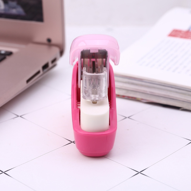 Ne za spajalice Klamerica za klamanje bez čavala. Mini klamerica za uvez knjige