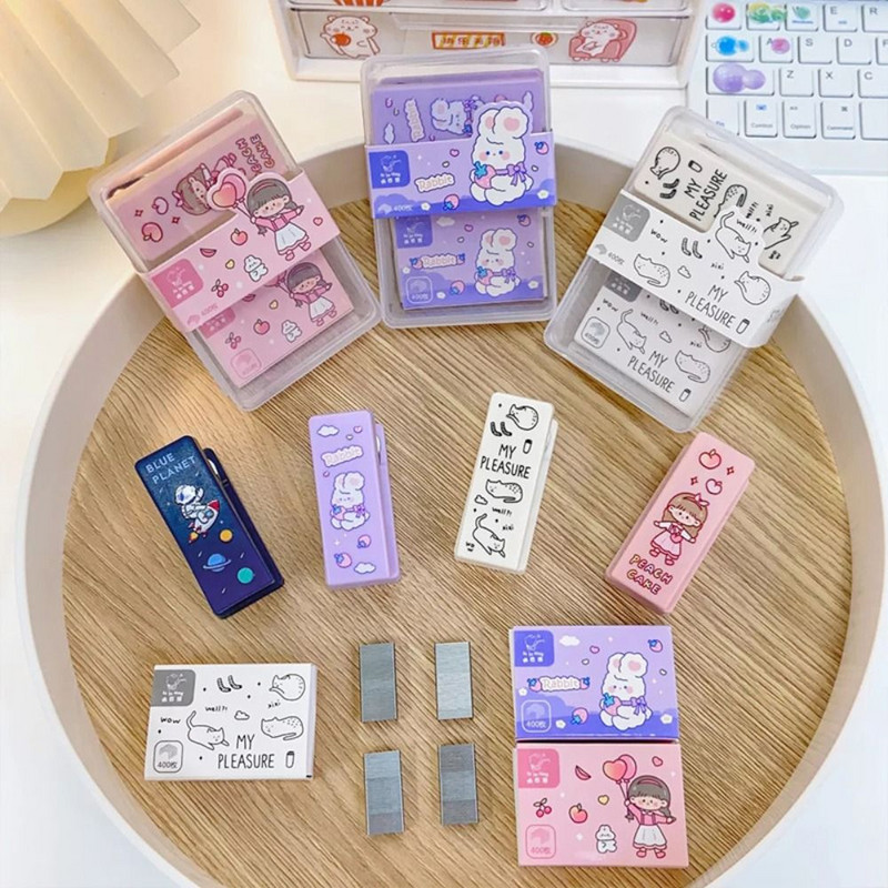 Pribor za uvez papira Učenički školski pribor Alati za uredski uvez Set za uvez papira Set mini klamerica sa spajalicama