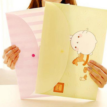 Α4 Ανθεκτικό Φάκελο Snap Floral File Τσάντα Χαρτί Document Paper Organizer Τσάντα αποθήκευσης Σχολικά προμήθειες γραφείου παιδικά Χαρτικά δώρο