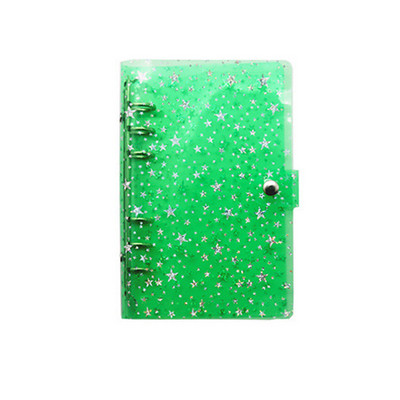 A6 A5 Binder Biudžetinis PVC Shell Gypsophila blizgučiai Užrašų knygelės viršelis Dienotvarkė Planner Bullet School Kanceliarinės prekės 1vnt
