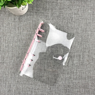 A6 A5 Binder Biudžetinis PVC Shell Gypsophila blizgučiai Užrašų knygelės viršelis Dienotvarkė Planner Bullet School Kanceliarinės prekės 1vnt