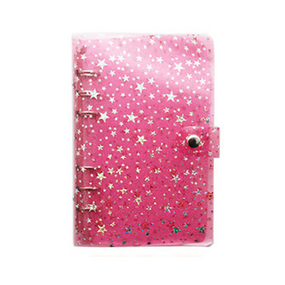 A6 A5 Binder Biudžetinis PVC Shell Gypsophila blizgučiai Užrašų knygelės viršelis Dienotvarkė Planner Bullet School Kanceliarinės prekės 1vnt
