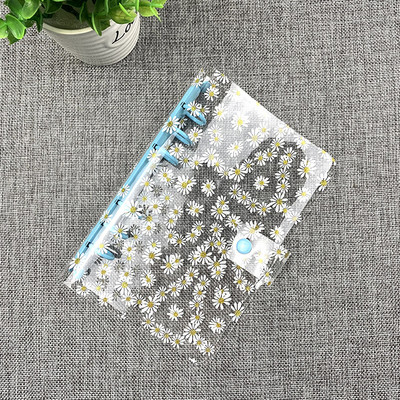 A6 A5 Binder Biudžetinis PVC Shell Gypsophila blizgučiai Užrašų knygelės viršelis Dienotvarkė Planner Bullet School Kanceliarinės prekės 1vnt