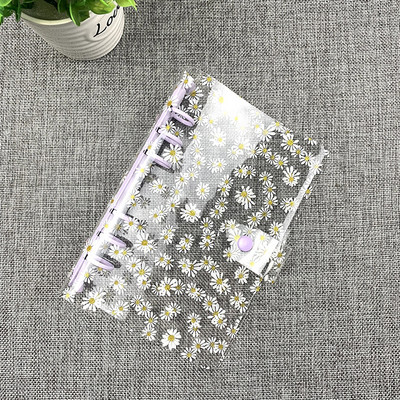 A6 A5 Binder Biudžetinis PVC Shell Gypsophila blizgučiai Užrašų knygelės viršelis Dienotvarkė Planner Bullet School Kanceliarinės prekės 1vnt