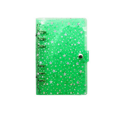 A6 A5 Binder Biudžetinis PVC Shell Gypsophila blizgučiai Užrašų knygelės viršelis Dienotvarkė Planner Bullet School Kanceliarinės prekės 1vnt