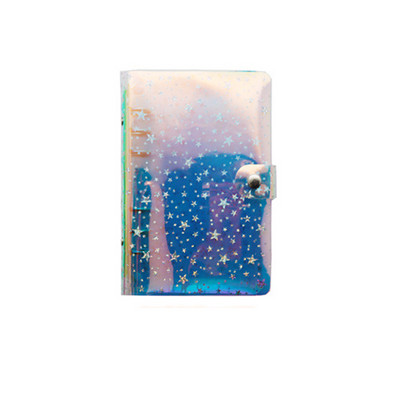 A6 A5 Binder Biudžetinis PVC Shell Gypsophila blizgučiai Užrašų knygelės viršelis Dienotvarkė Planner Bullet School Kanceliarinės prekės 1vnt