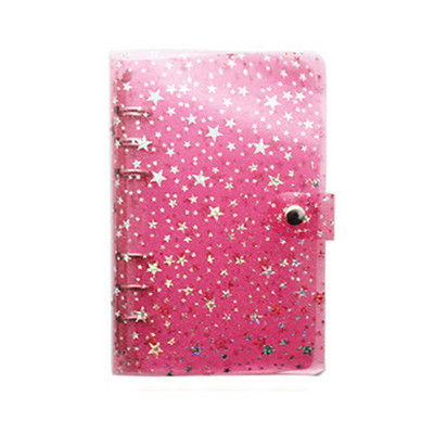 A6 A5 Binder Biudžetinis PVC Shell Gypsophila blizgučiai Užrašų knygelės viršelis Dienotvarkė Planner Bullet School Kanceliarinės prekės 1vnt