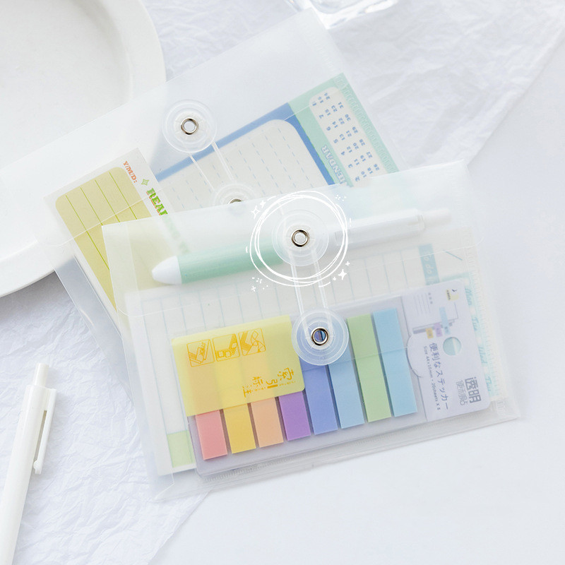 2vnt Mini skaidrus failų aplankas 11*15cm A6 laikymo maišelio dėklas atmintinėms užrašams Lipdukai Dokumentai Neperšlampami Biuro mokykla F913