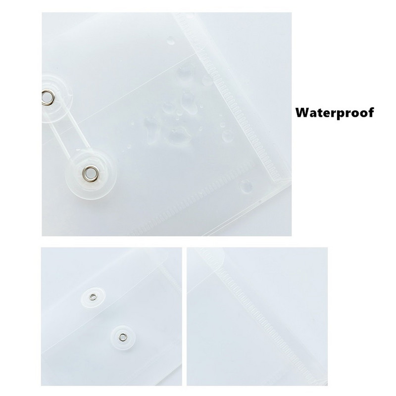 2vnt Mini skaidrus failų aplankas 11*15cm A6 laikymo maišelio dėklas atmintinėms užrašams Lipdukai Dokumentai Neperšlampami Biuro mokykla F913