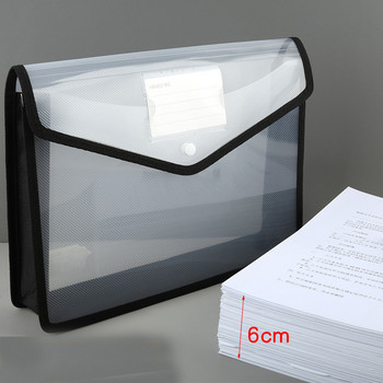 Τσάντα εγγράφων μεγάλης χωρητικότητας A4 A3 Organizer ταξινόμησης αρχείων Σχήμα φακέλου Αδιάβροχη πλαστική θήκη τσέπης Αναλώσιμα γραφείου