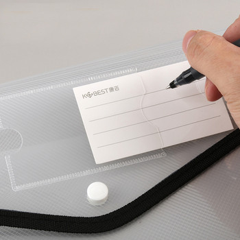Τσάντα εγγράφων μεγάλης χωρητικότητας A4 A3 Organizer ταξινόμησης αρχείων Σχήμα φακέλου Αδιάβροχη πλαστική θήκη τσέπης Αναλώσιμα γραφείου