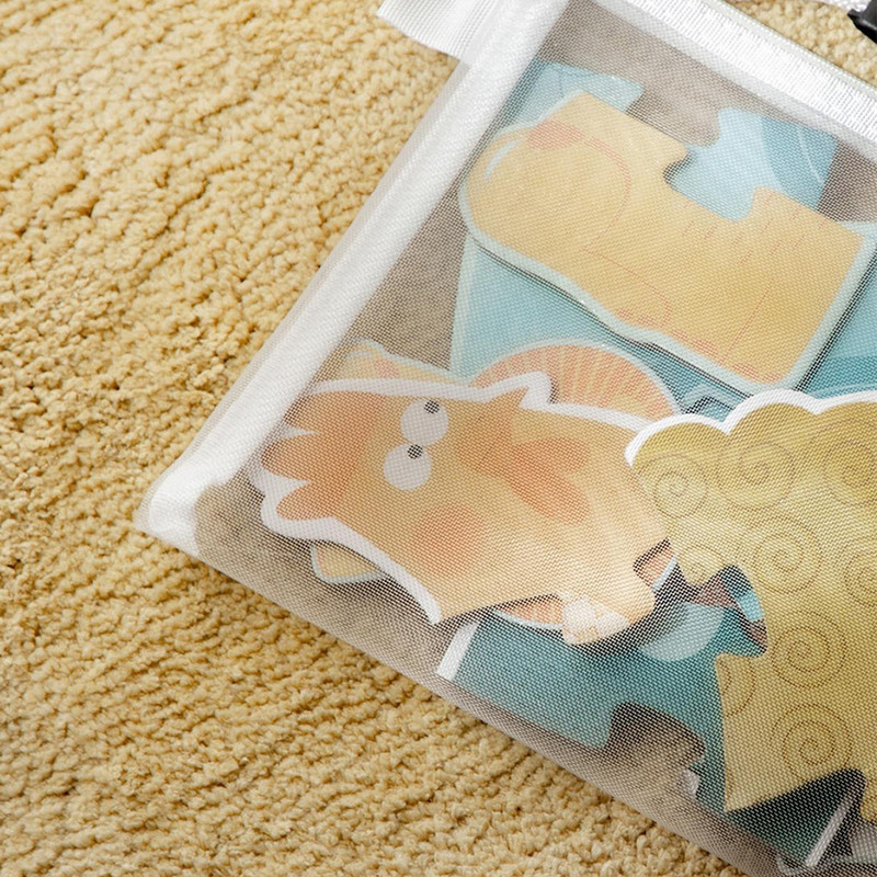 A4 A5 A6 dokumentų maišelis, skaidrus failų aplankas, skaidrus nailono tinklinis laikymo krepšys su užtrauktuku, raštinės reikmenų organizatorius Mokykliniai reikmenys