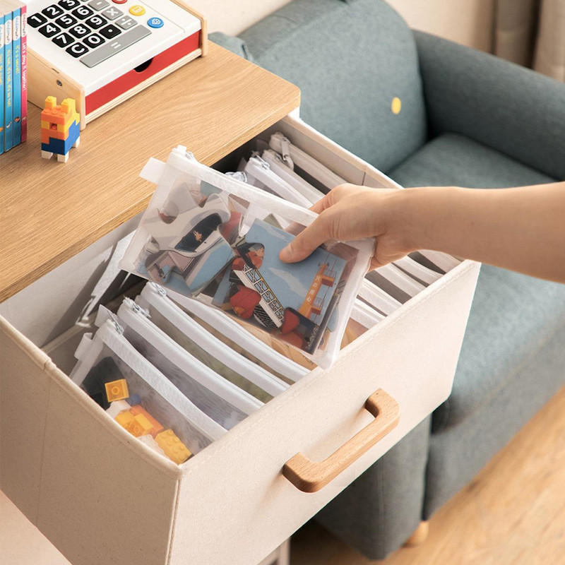 A4 A5 A6 dokumentų maišelis, skaidrus failų aplankas, skaidrus nailono tinklinis laikymo krepšys su užtrauktuku, raštinės reikmenų organizatorius Mokykliniai reikmenys