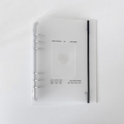 Fényképalbum Binder A5 irattartó ujjú kártya Fotókártya védő Szervező Vonatjegy Kártya Könyv Ékszerkártya gyűjtemény album