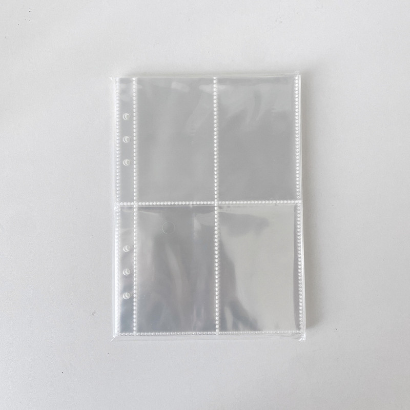 Nuotraukų albumas Binder A5 segtuvų rankovės kortelė Fotokortelių apsauga Organizatorius Traukinio bilietų kortelės knyga Papuošalų kortelių kolekcijos albumas