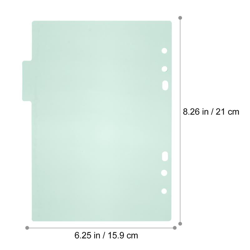 10 komada A5 razdjelnika za vezivo, naljepnica, višebojnih plastičnih kartica koje se mogu umetnuti za ured